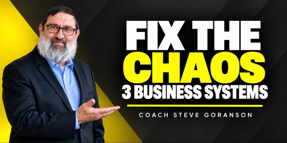 More work should not mean more fires for you to put out. Start with clear operations, steady sales follow-up, and a simple financial dashboard.